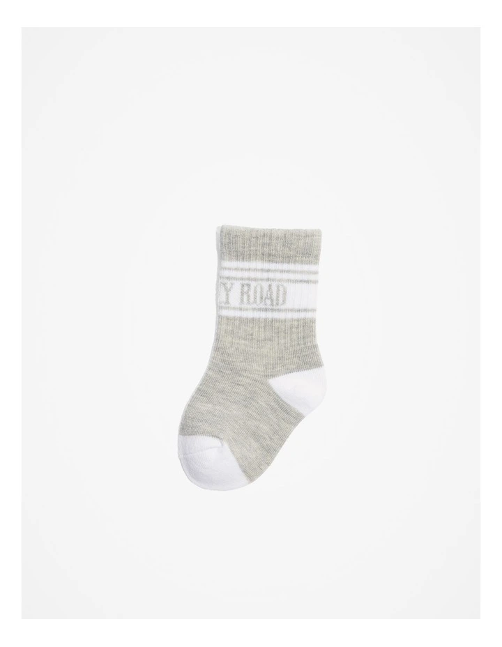 Unisex Heritage Sock in Light Grey Marle