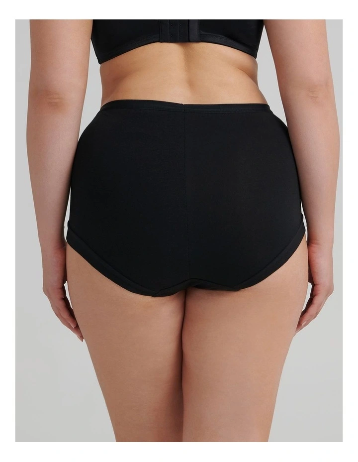 2Pk Bamboo Everyday Briefs Black