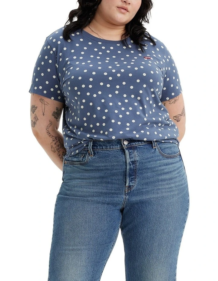 Perfect T-Shirt (Curve) in Vintage Indigo