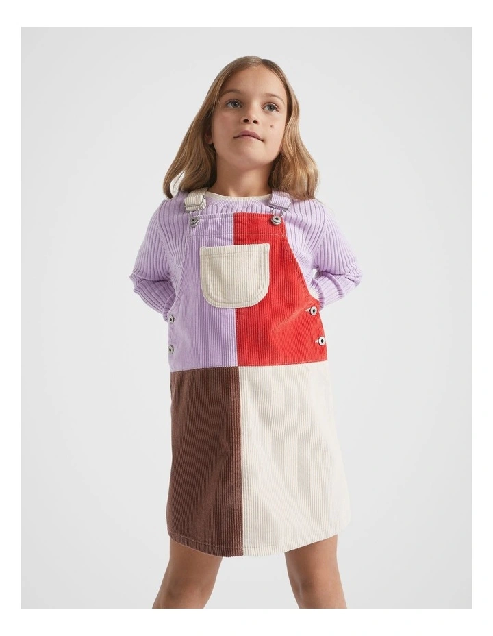 Colourblock Pinafore in Multi