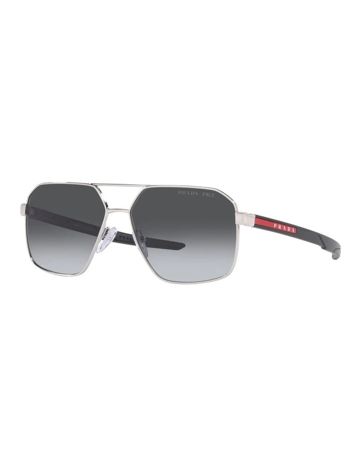 PS 55WS Silver Polarised Sunglasses