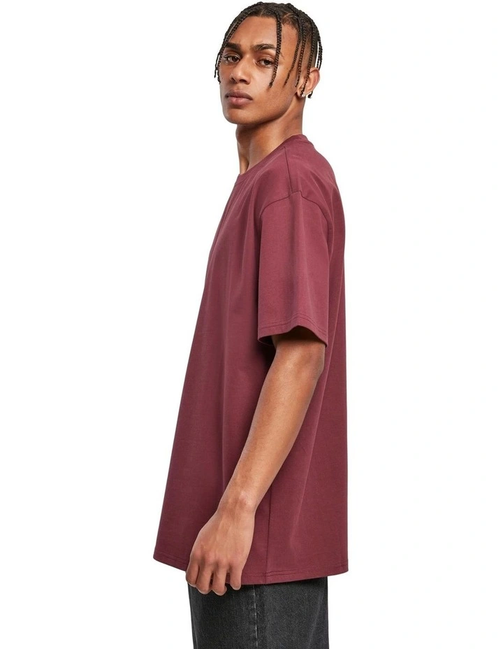 Heavy Oversized Tee in Cherry