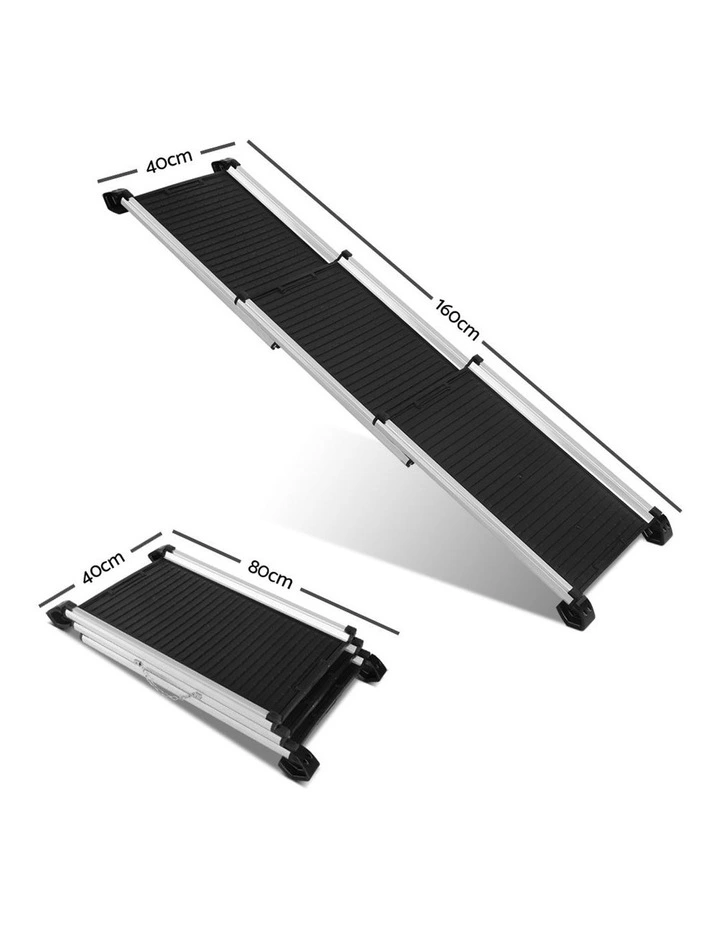 Deluxe Aluminium Foldable Pet Ramp Black