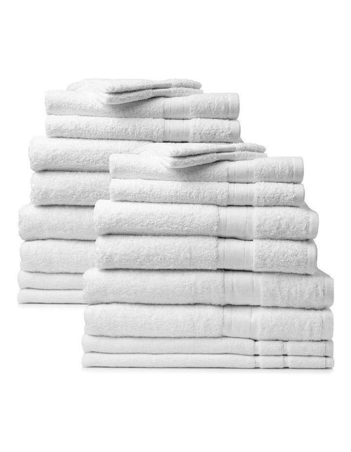 Regency Luxury Plush Towel Set 20 Piece in White