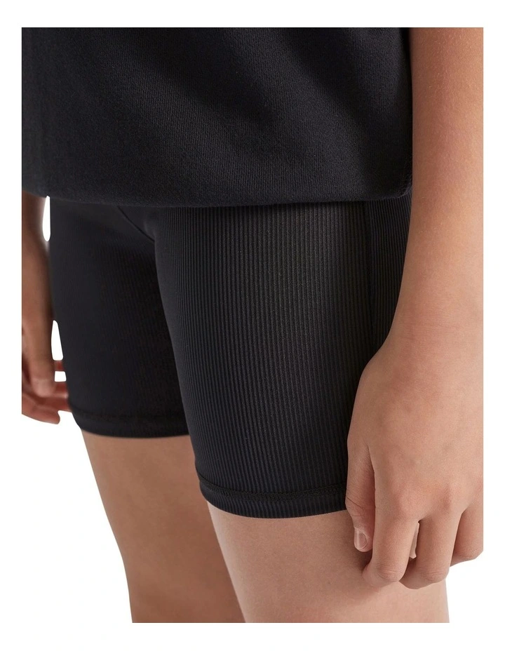 Core Rib Bike Short in Black