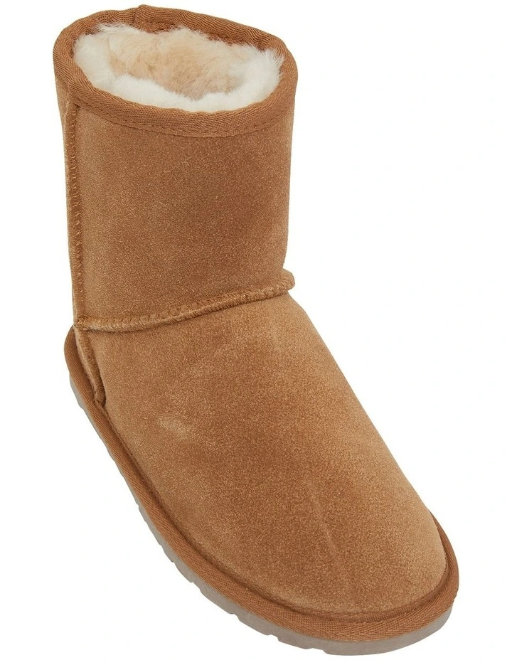 Panda Chestnut Suede Slippers