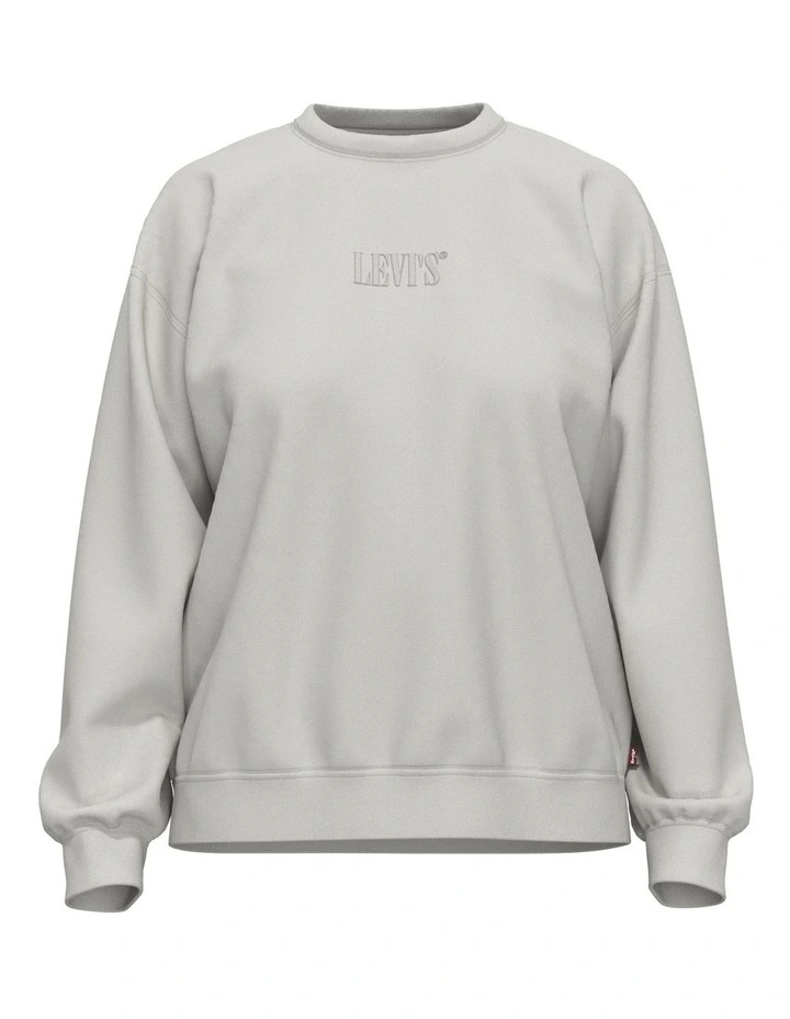 Graphic Salinas Crewneck Sweatshirt in Cloud Dancer