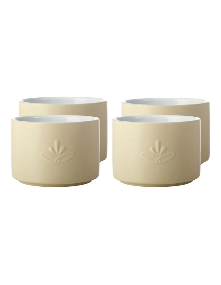 Moderna Ramekin Set Of 4 Gift Boxed 10x7cm in Taupe