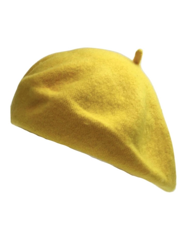 Warm Army Style French Beret Military Cap in Yellow