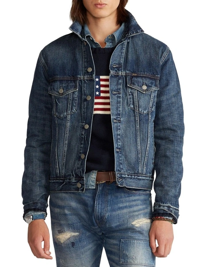Faded Denim Trucker Jacket