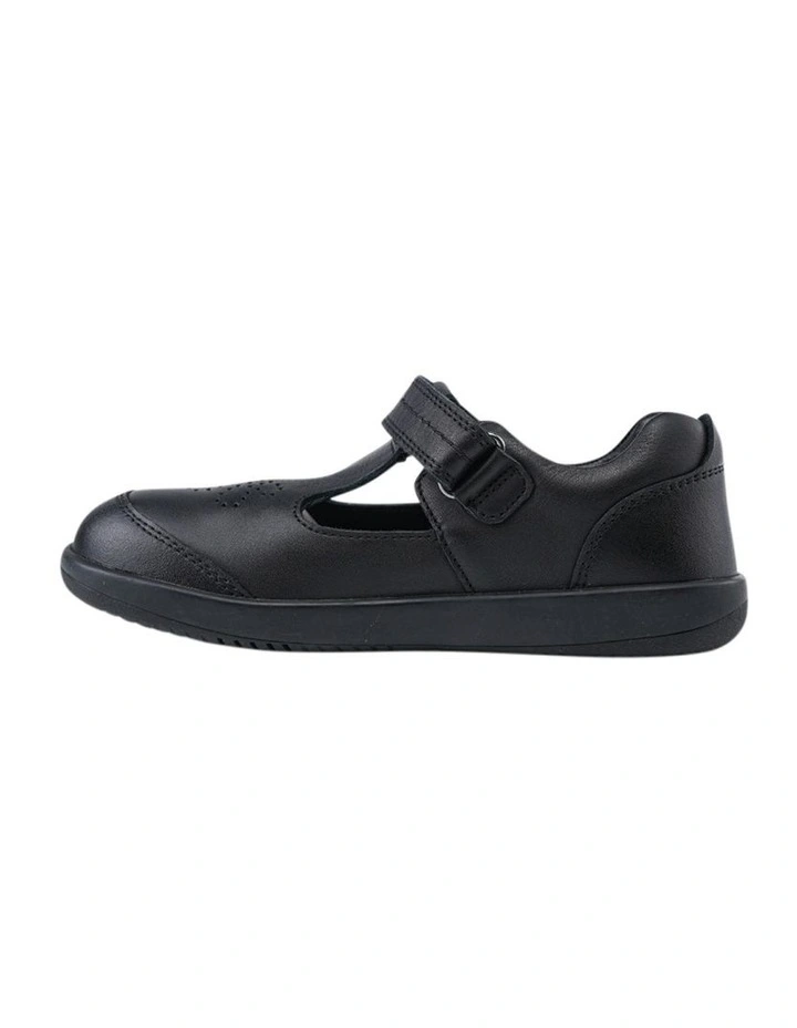 Brave T-Bar School Shoes in Black