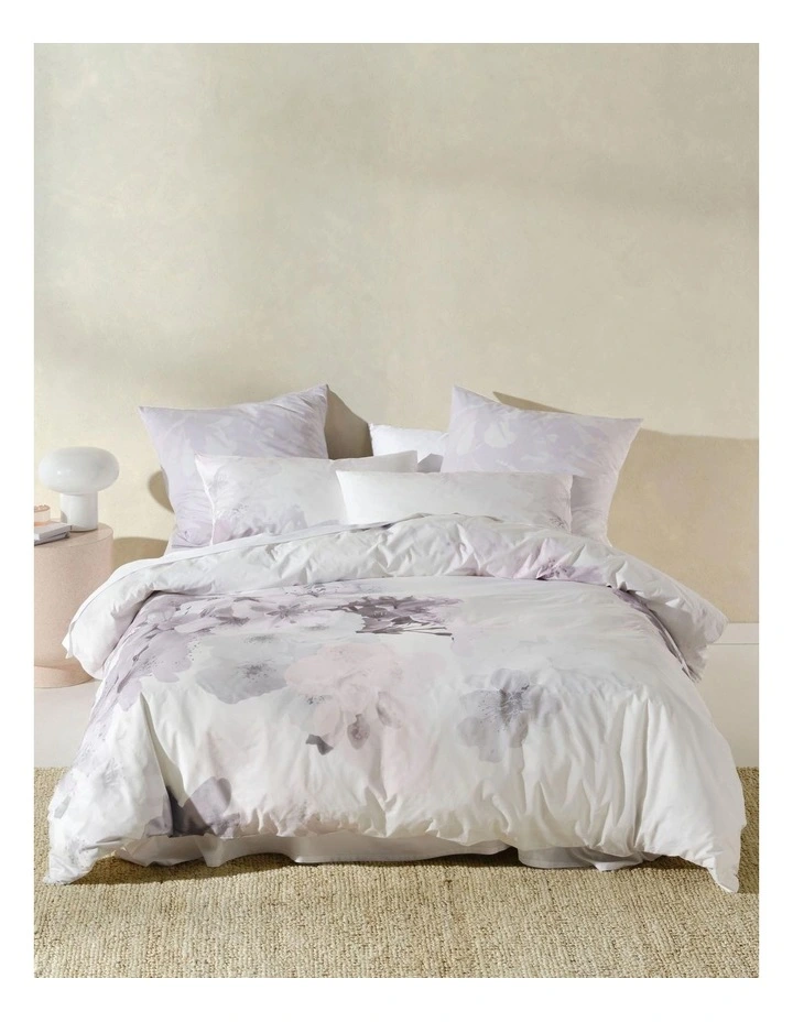 Marie Claire Reiko Quilt Cover Set in White