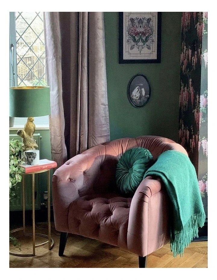 Brighton Throw Blanket in Emerald Green
