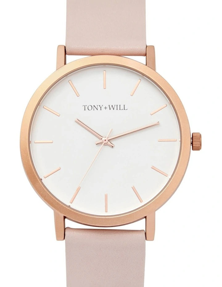 Classic Watch in Rose Gold/White/Light Pink