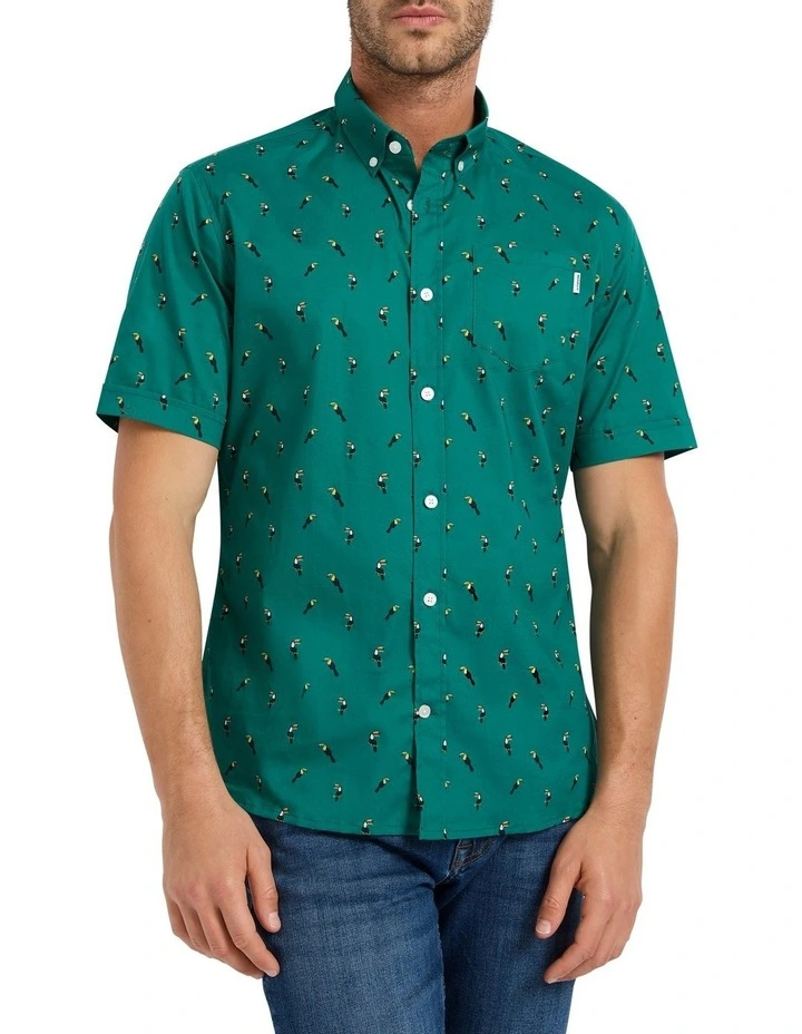 Crimson Beak Shirt in Galapagos Multi
