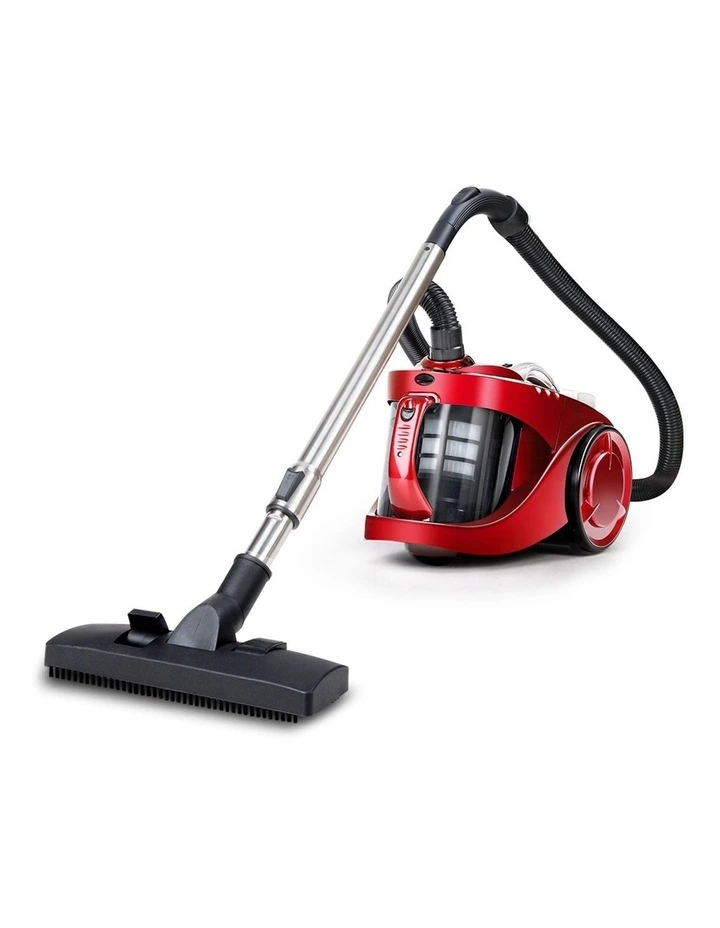Devanti 2200W Bagless Vacuum Cleaner in Red