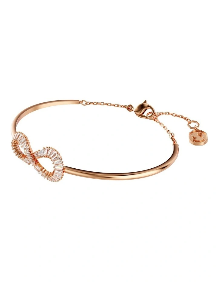 Hyperbola Bangle Infinity Rose Gold-Tone Plated in White