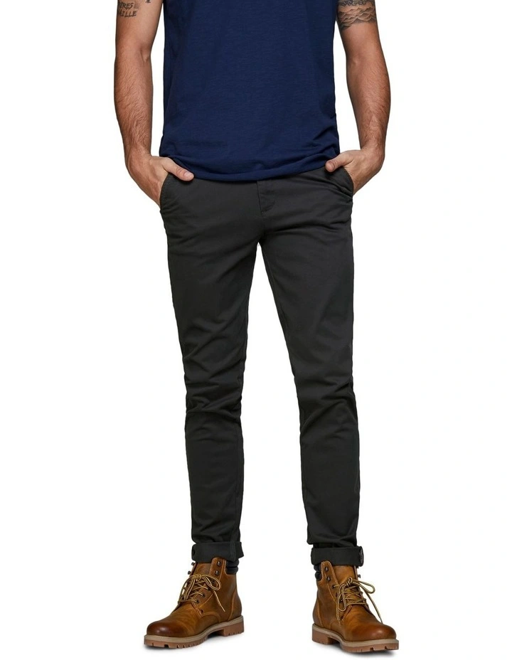 Marco Bowie Slim Fit Chino Pant in Black