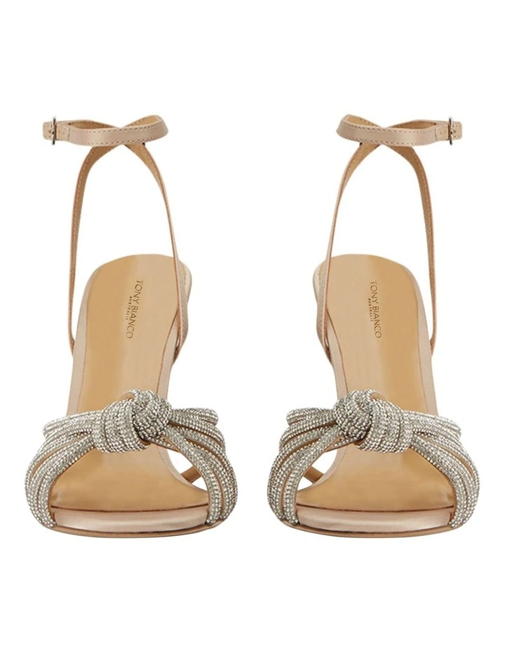 Kyla Heels In Nude Satin
