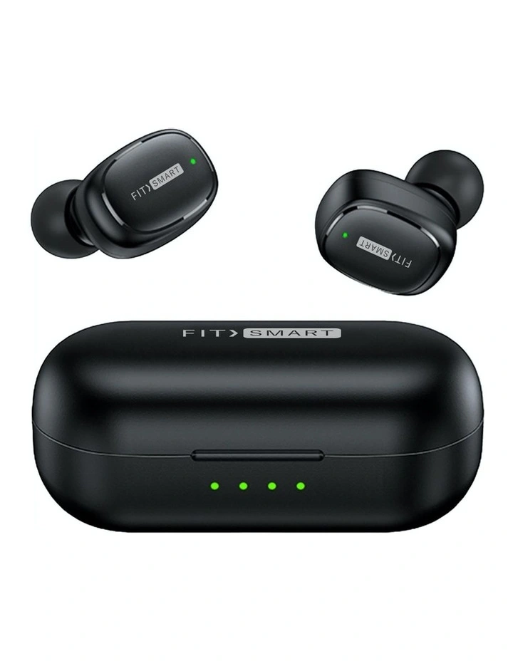Wireless Ear Buds with Charging Case in Black