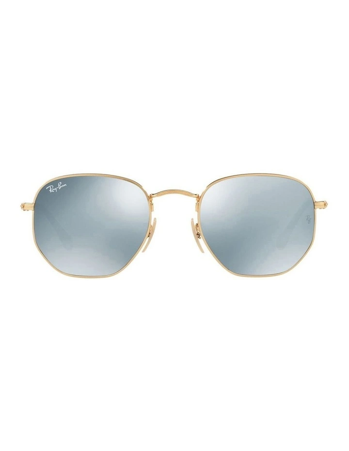 Hexagonal Flat Lenses Gold RB3548N Sunglasses