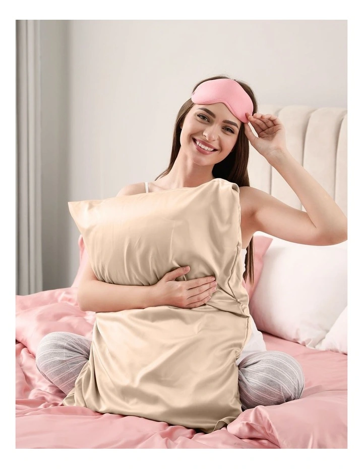 Pure Silk Pillowcase in Gold