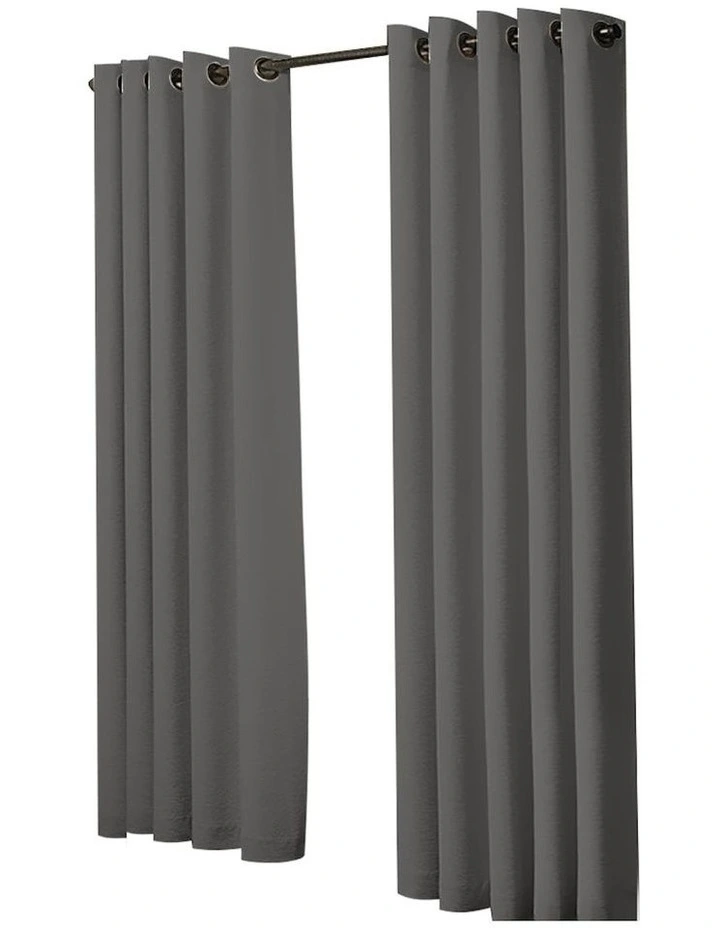 Blockout Curtains 3 Layers 180x230cm in Charcoal