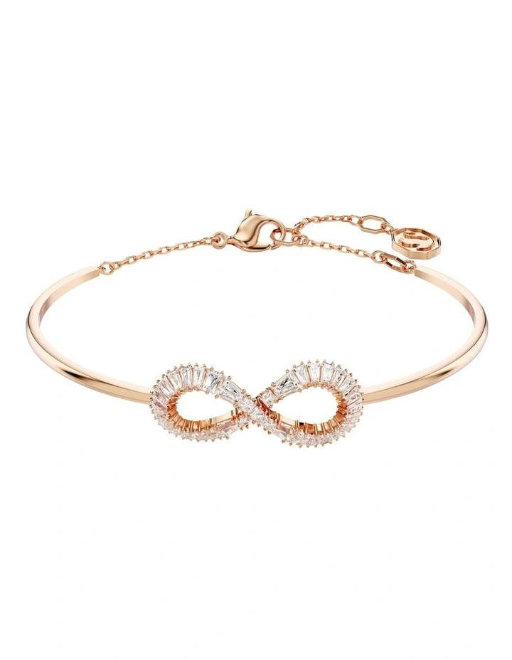 Hyperbola Bangle Infinity Rose Gold-Tone Plated in White