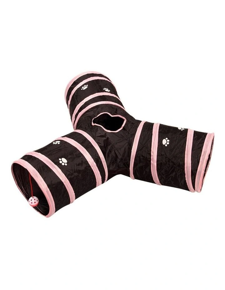 Foldable Pet Tunnel Play Toy in Multi