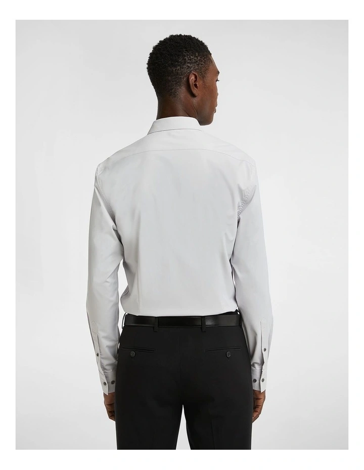 Tech Movement Slim Dress Shirt in Silver