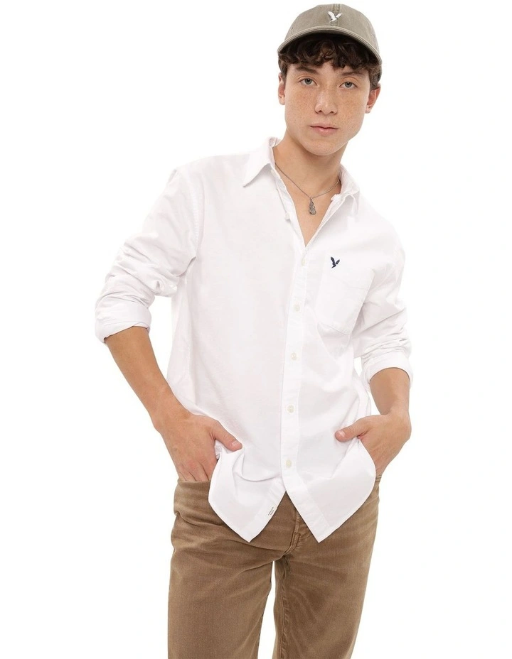 Everyday Oxford Button-Up Shirt in White