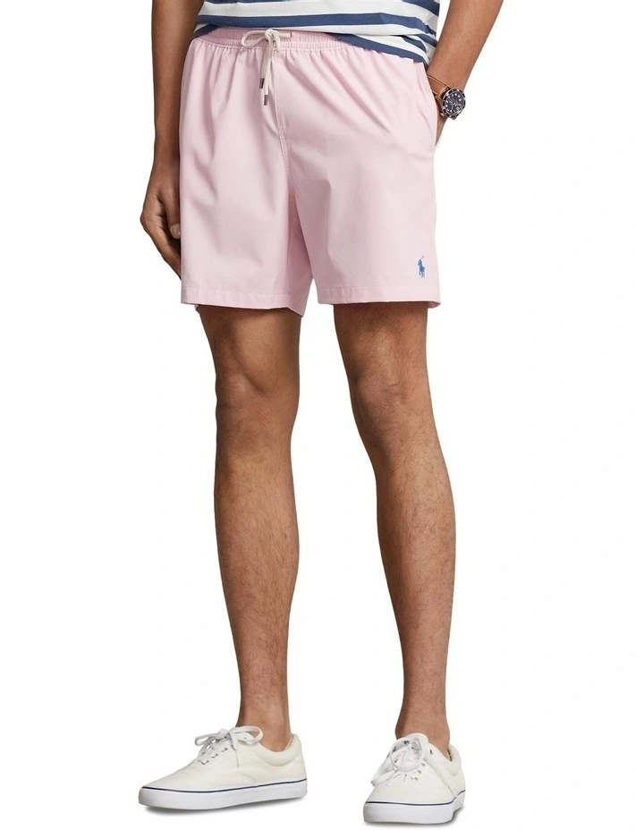 Traveler Plain Swim Short in Carmel Pink