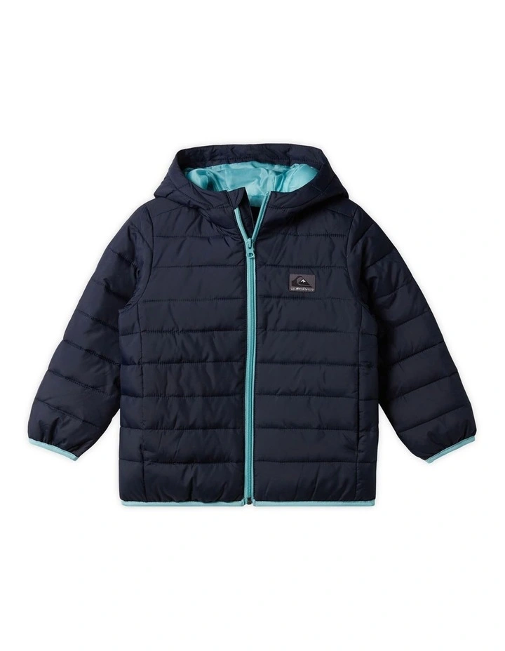 Scaly Puffer Jacket in Dark Navy