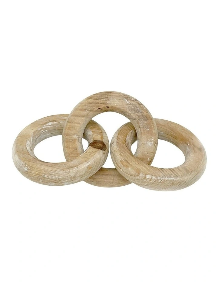 Wooden Chain Ornament in Natural