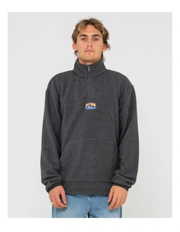 Wild West 1/4 Zip Fleece in Grey