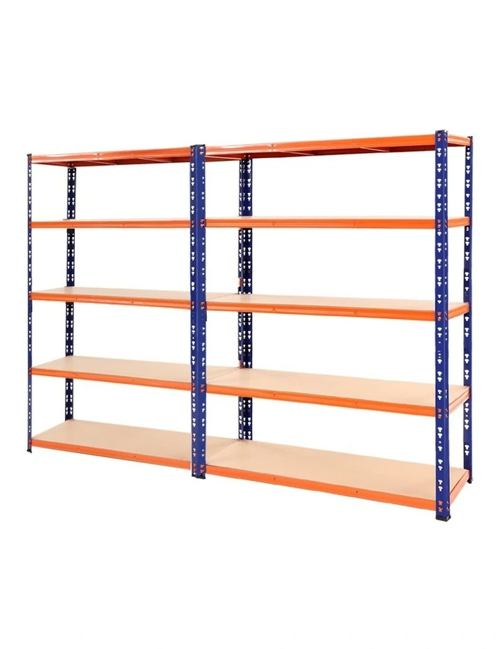 4 Tier Storage Rack 2.4Mx1.8m in Blue/Orange