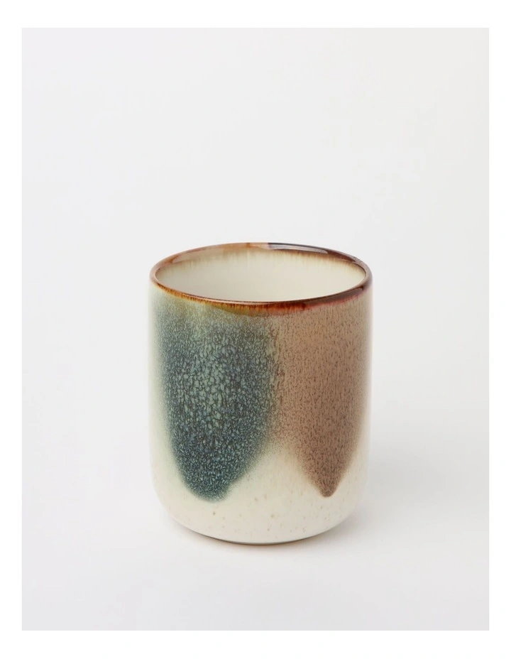 Esperance Poured Speckle Latte Cup Set of 4 in Green