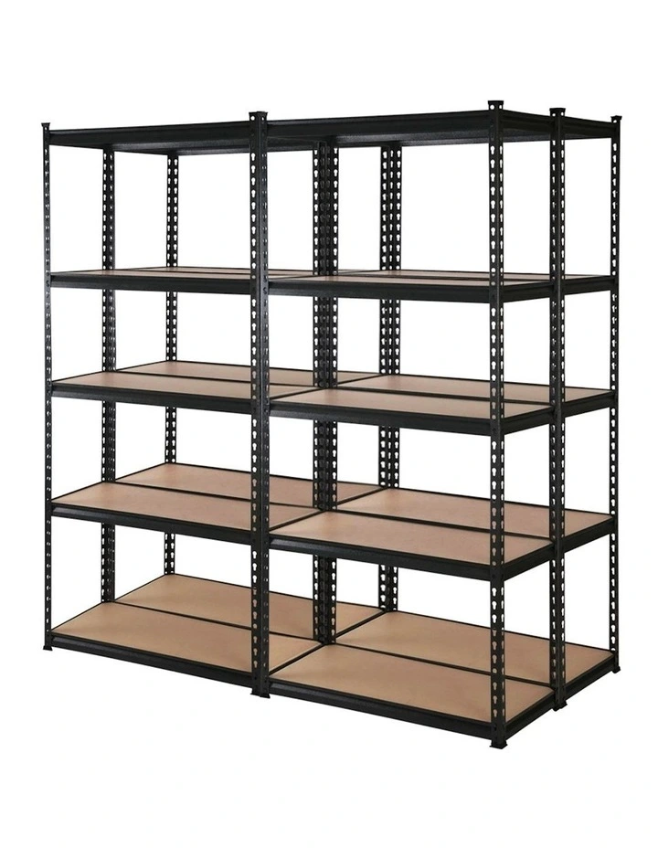 Garage Shelving 4x1.8m in Black/Brown