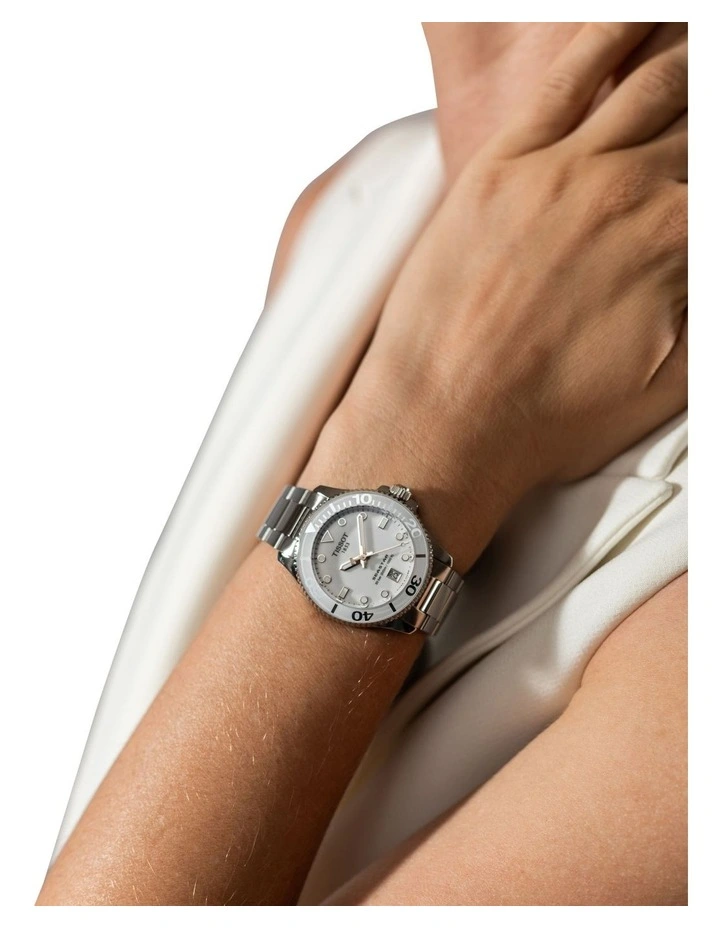 Seastar 1000 36mm T1202101101100 Watch in White