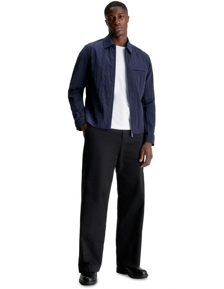Crinkle 2.0 Shirt Jacket in Navy