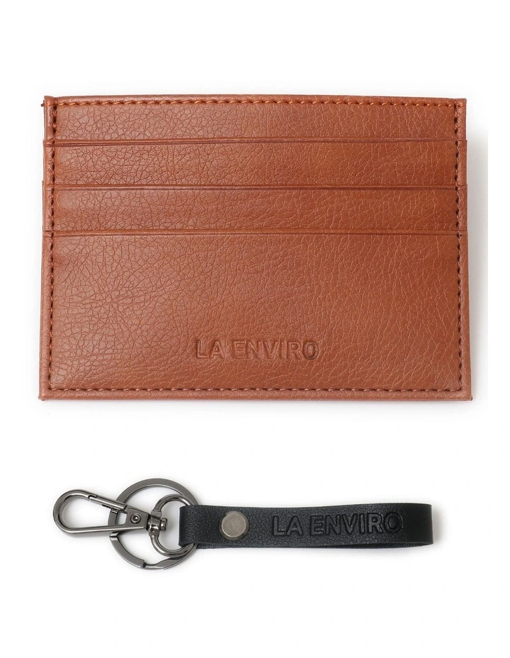 Avoca Minimalist Card Holder in Brown