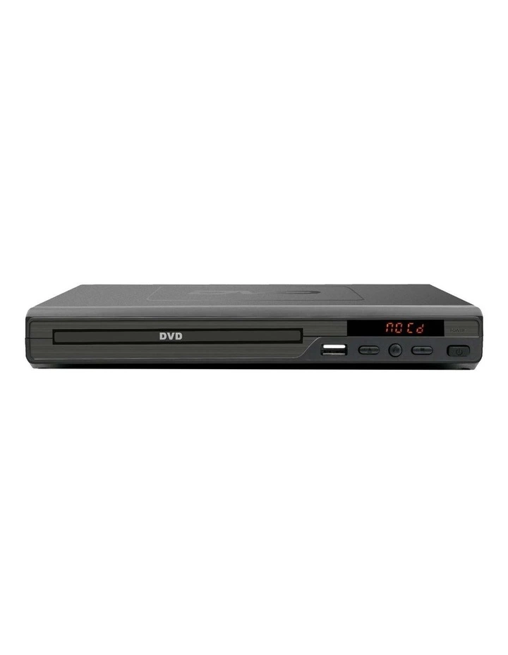Mini-Size DVD Player with Multi-Region Set-up & Compact Size in Black