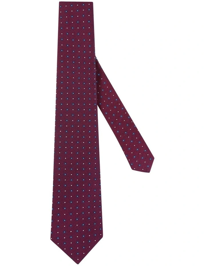 Holst Tie in Burgundy/Navy
