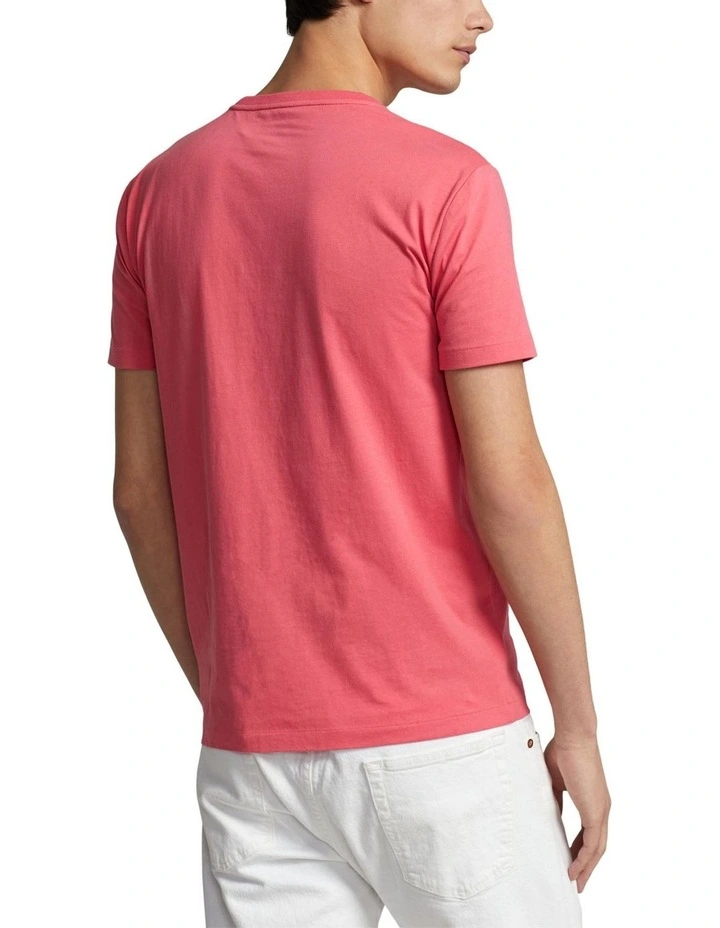 Custom Slim Fit Jersey Crewneck T-shirt in Red