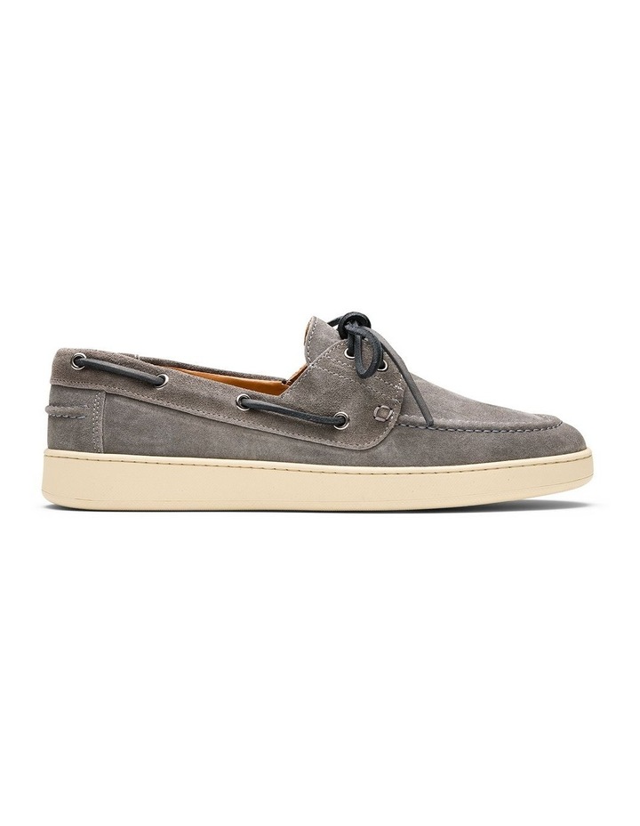 Sol Suede Boat Shoes in Grey