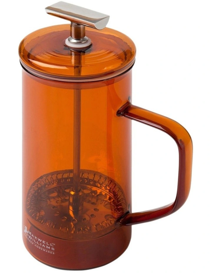 Gift Boxed Blend Sala Glass Plunger 350ml in Amber