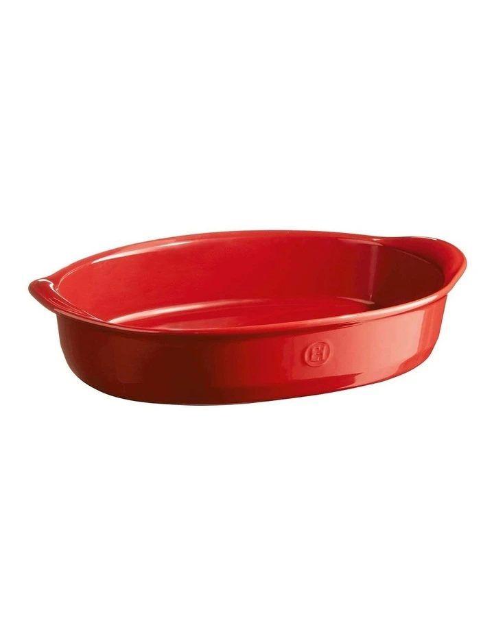 Large Oval Oven Dish 3.8L in Burgundy