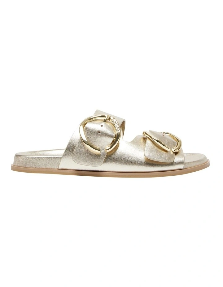 Tone Sandals in Gold Leather