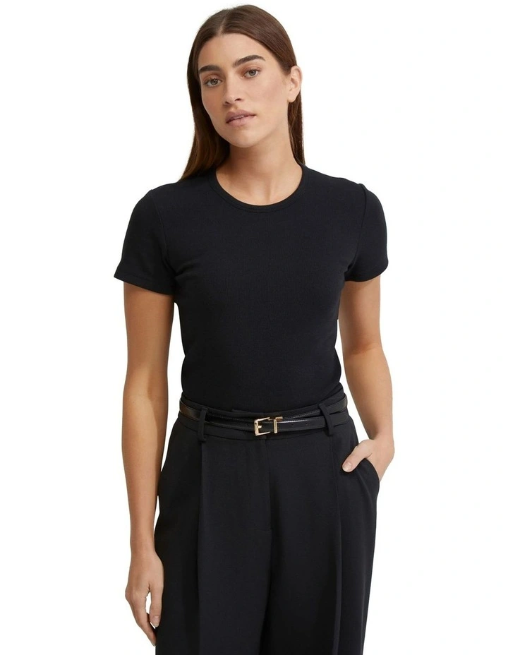 Kali Rib T-Shirt in Black