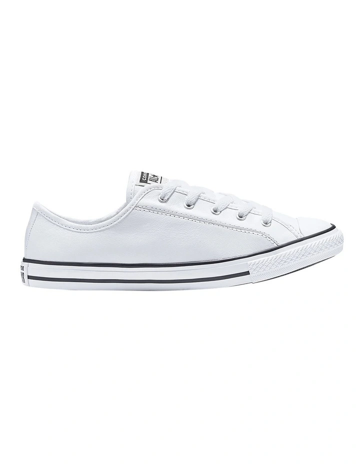 Chuck Taylor All Star Dainty Leather Low Top Sneaker in White
